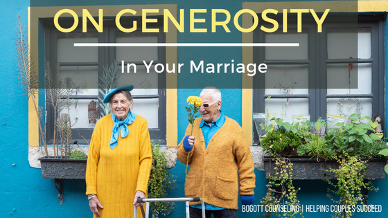 on generosity in your marriage
