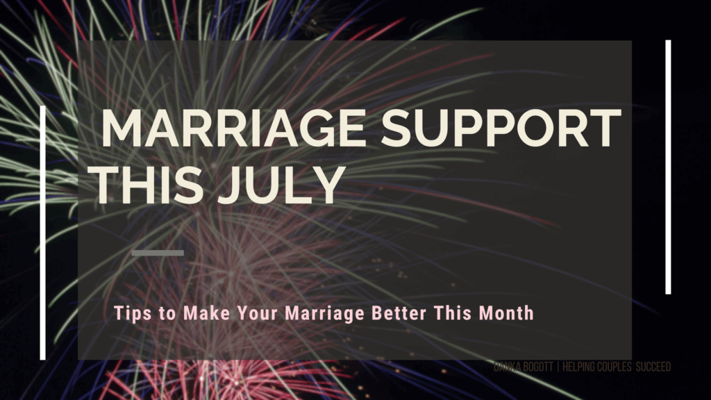 Support for you Marriage this month - tips to make it better