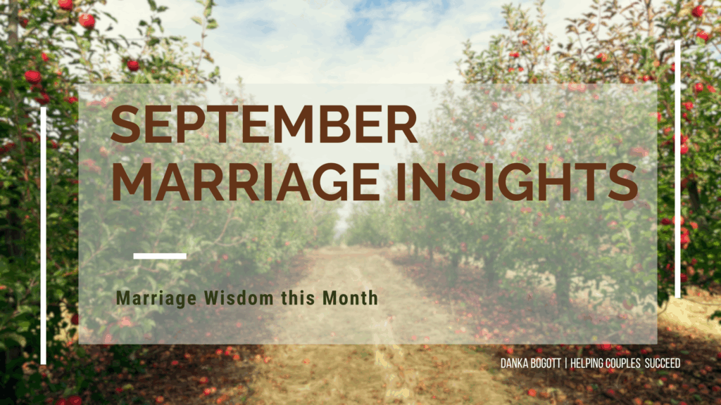 Marriage Insights this month